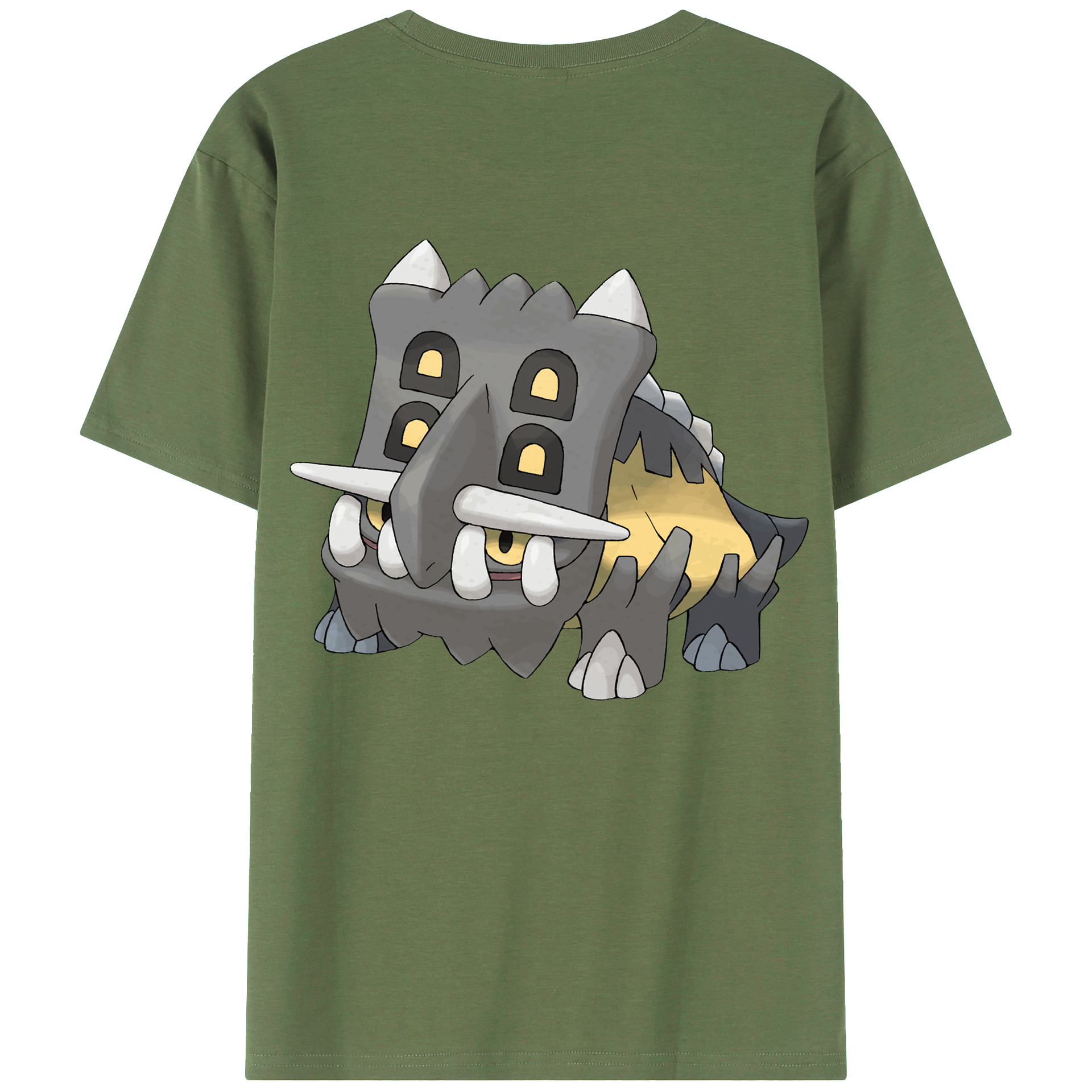 （画像用） ポケットモンスター Pokémon 綿100％ メンズ半袖Tシャツ（バックプリント） 通気性